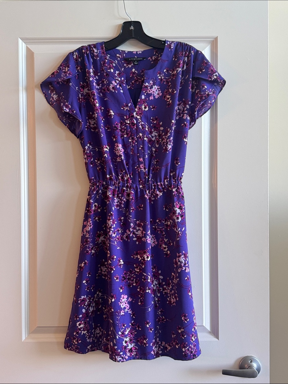 41 Hawthorn Purple Floral Midi Dress